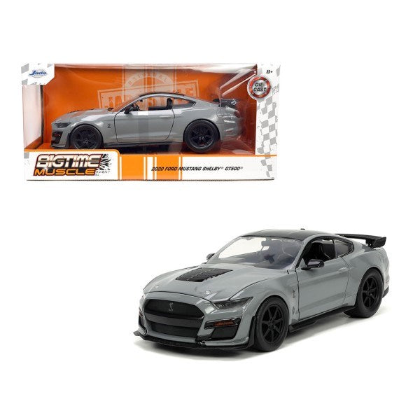 Jada 33931 1/24 2020 Ford Mustang Shelby GT500 (Light Grey) - BigTime Muscle