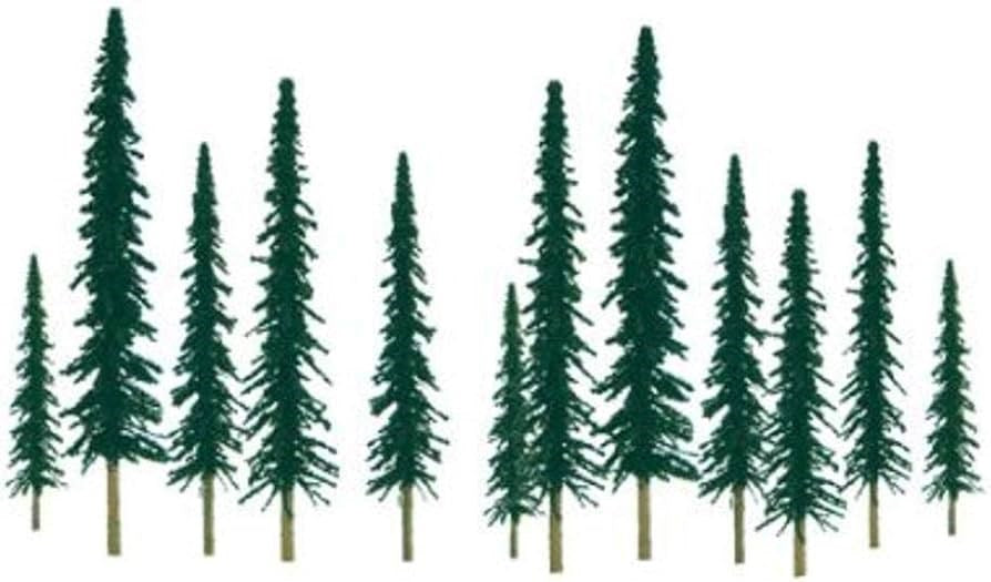 JTT Scenery 92012 154-1254mm Econo.Conifer(12)