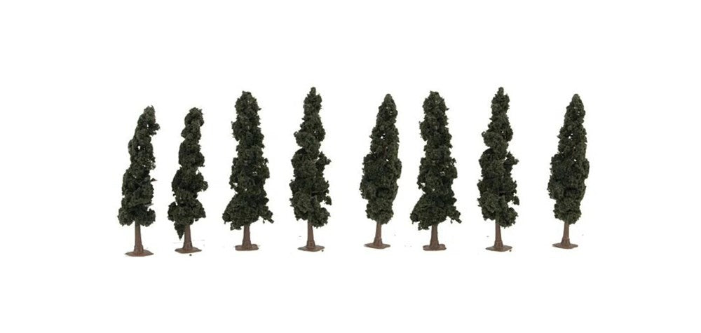 JTT Scenery 92134 Conifer Trees 4- 4.5" (8)