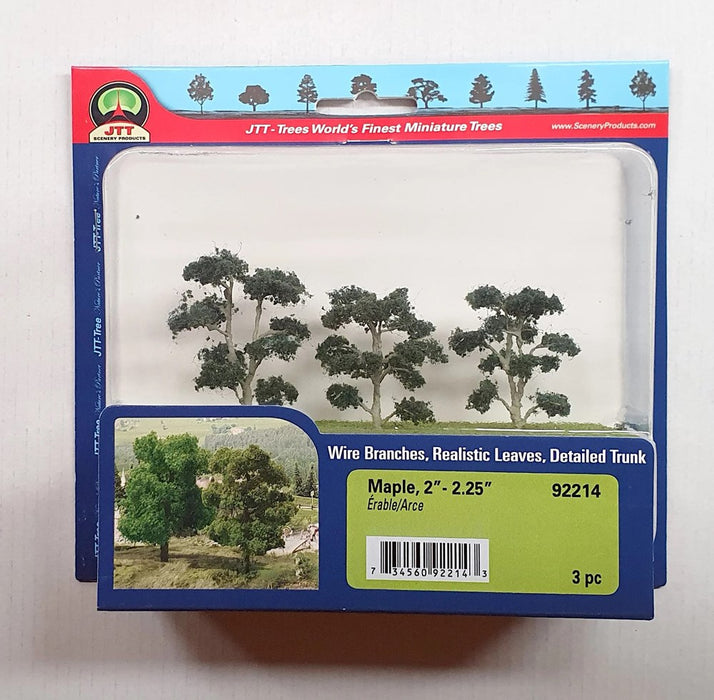 JTT Scenery 92214 Maple Trees 50- 57mm (3)