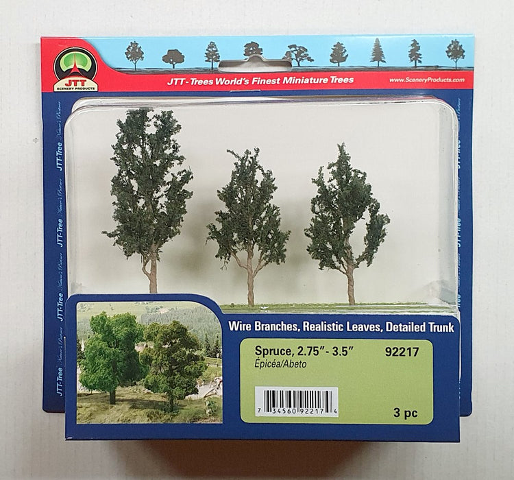 JTT Scenery 92217 Spruce Trees 70- 89mm (3)