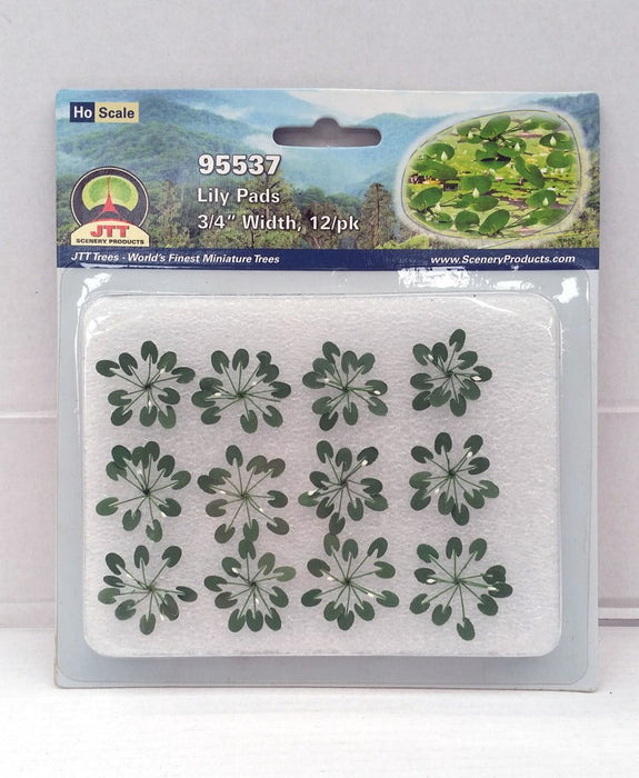 JTT Scenery 95537 HO Scale Lily Pads (12 Pack)
