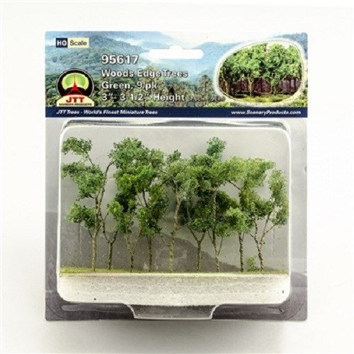 JTT Scenery 95617 1/100 Wood Edge Trees Green (9)
