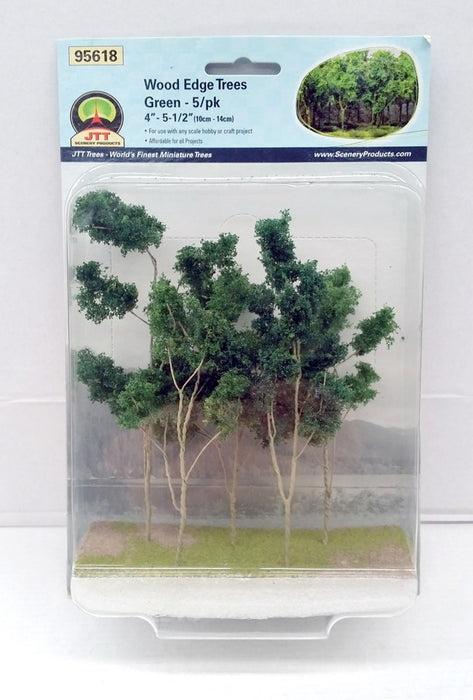 JTT Scenery 95618 O Scale Wood Edge Trees (5 Pack)