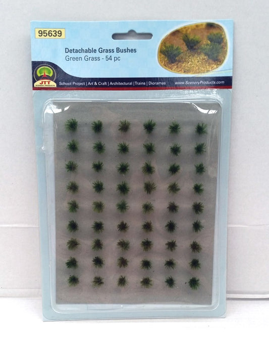 JTT Scenery 95639 Detachable Grass Bushes - Green Grass (48pk)