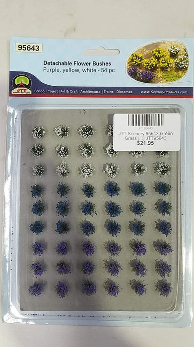 JTT Scenery 95643 Detachable Flower Bushes (51 Pack)