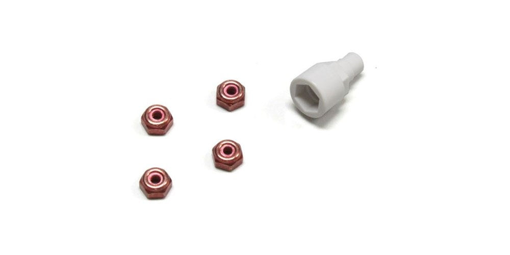 Kyosho MZW013R MINI-Z Colour Nylon Nut Red