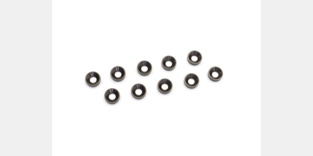 Kyosho W0146GM M3 Flat Head Washer Gnmtl (10)