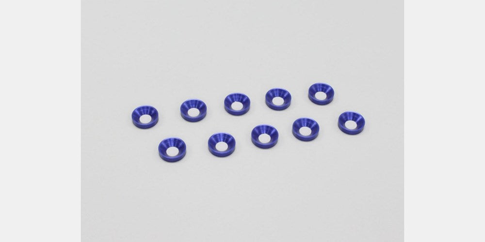 Kyosho W0147 M4 Flat Head Washer Blue (10)