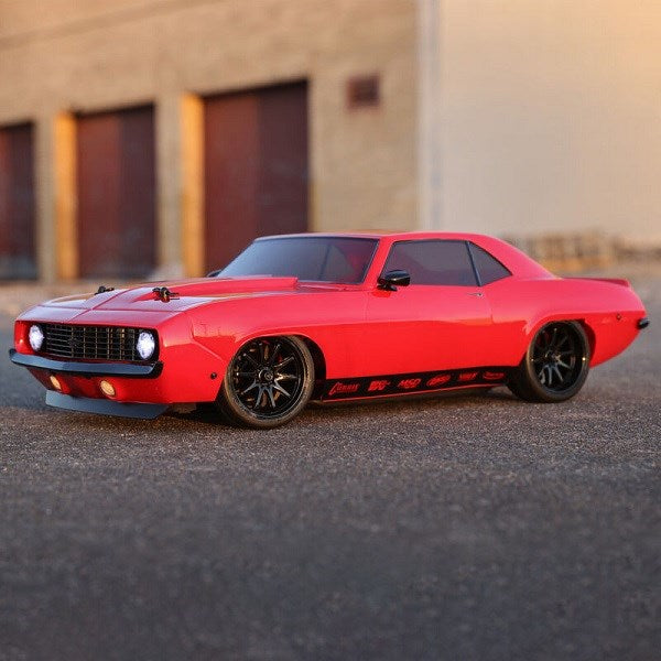 TLR LOSI LOS03033T1 1/10 1969 Chevy Camaro V100 AWD Brushed RTR Red