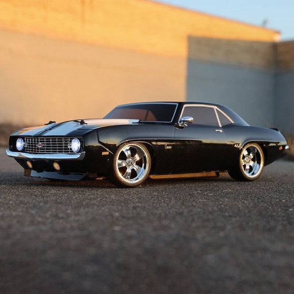 TLR LOSI LOS03033T2 1/10 1969 Chevy Camaro V100 AWD Brushed RTR Black