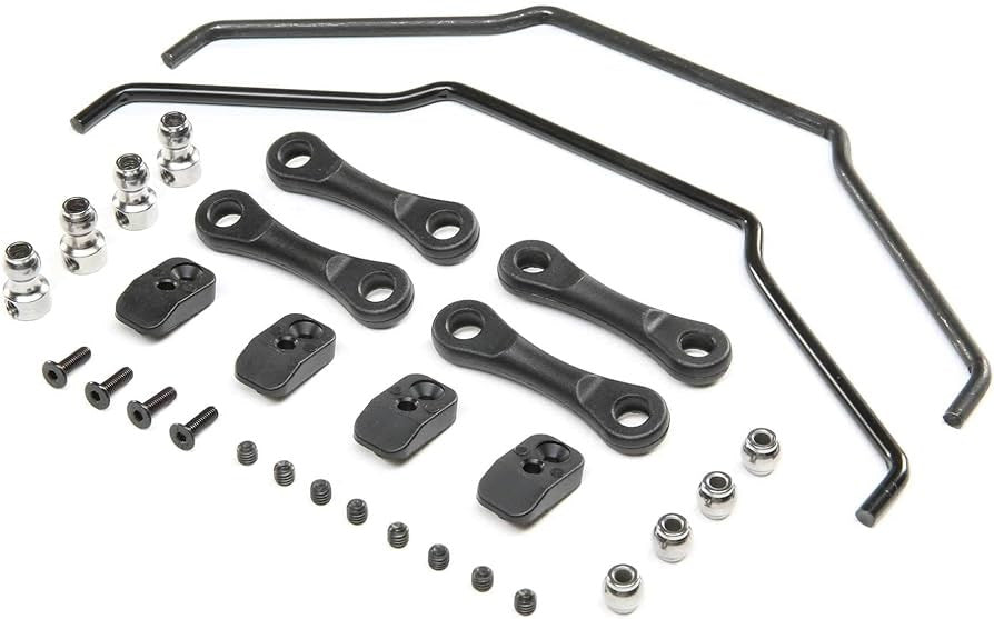 TLR LOSI LOS254065 Front & Rear Sway Bar Set: DBXL-E 2.0