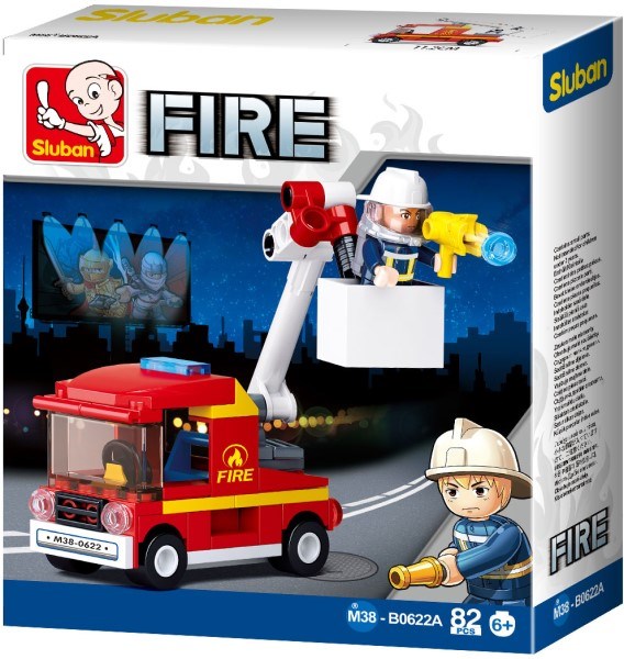 xSluban B0622A Fire: Platform Truck (82pcs)