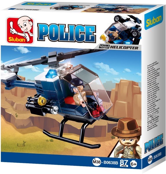 xSluban B0638B Police: Helicopter (87pcs)