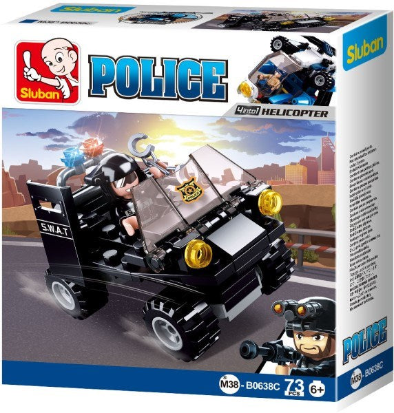 xSluban B0638C Police: SWAT Buggy (73pcs)