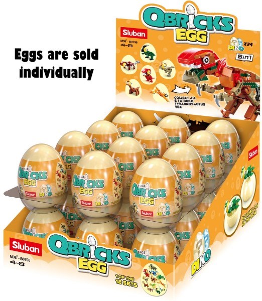 xSluban B0796 QBricks Eggs: Dinos - Minifigure Blind Buy