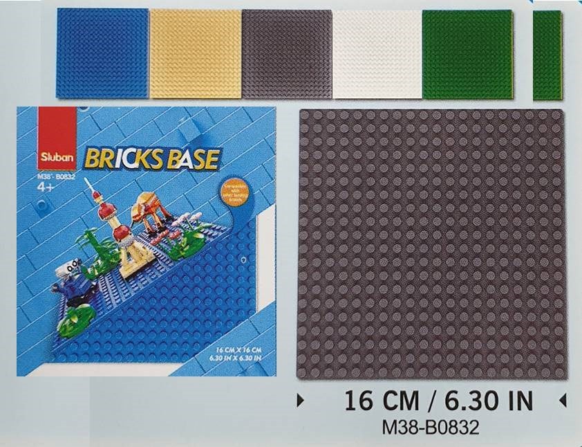 xSluban B0832 Bricks Base 16 x 16 cm Asst Colors