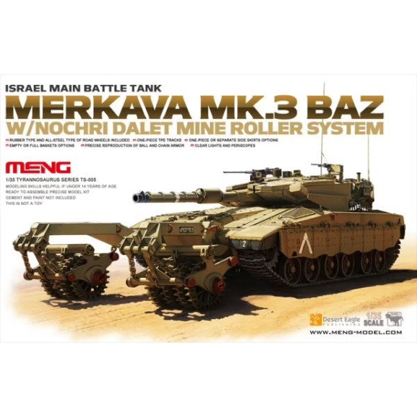 Meng TS-005 1/35 Merkava Mk III BAZ w/Nochri Dalet Mine Roller