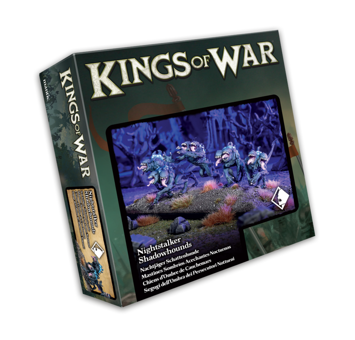 Mantic Games MGKWNS310 Kings of War Nightstalker Shadowhound Troop