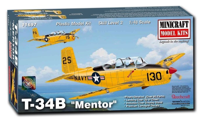 Minicraft 11697 1/48 T-34B 'Mentor' U.S Navy