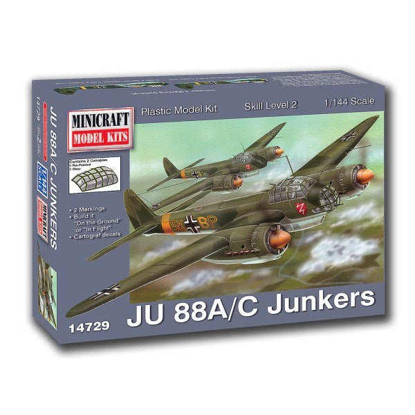 Minicraft Model Kits 14729 1/144 Junkers Ju 88A/C