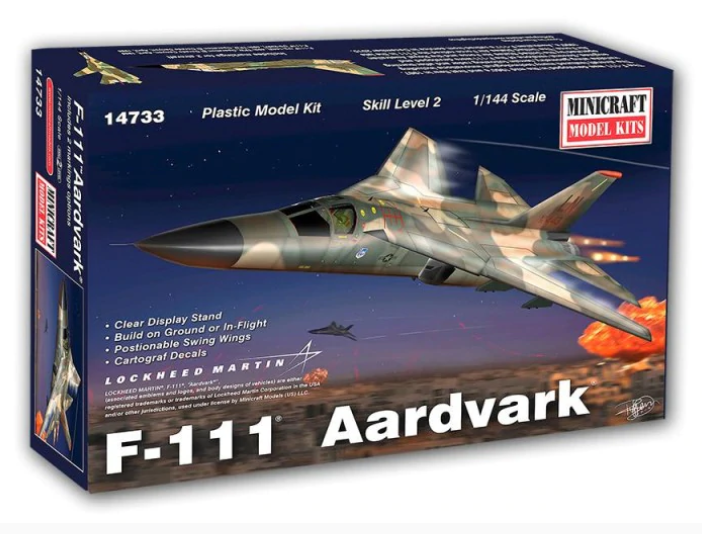Minicraft Model Kits 14733 1/144 F-111 Aardvark