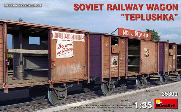 MiniArt 35300 1/35 SOVIET RAILWAY WAGON "TEPLUSHKA"
