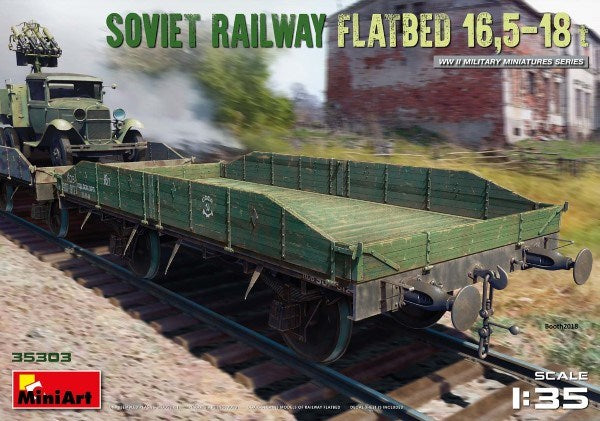 MiniArt 35303 1/35 SOV. RAILWAY FLATBED 16.5-18t