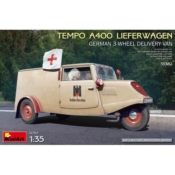 MiniArt 35382 1/35 Tempo A400 Lieferwagen - German 3-Wheel Delivery Van