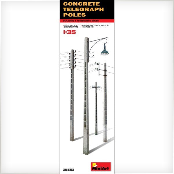 MiniArt 35563 1/35 Concrete Telegraph Poles