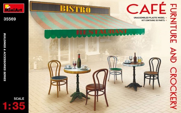 MiniArt 35569 1/35 CAFE FURNITURE & CROCKERY