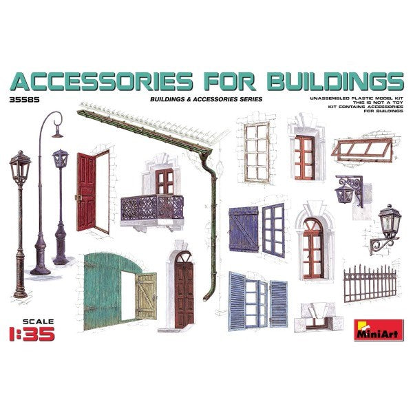 MiniArt 35585 1/35 ACCESSORIES FOR BUILDINGS