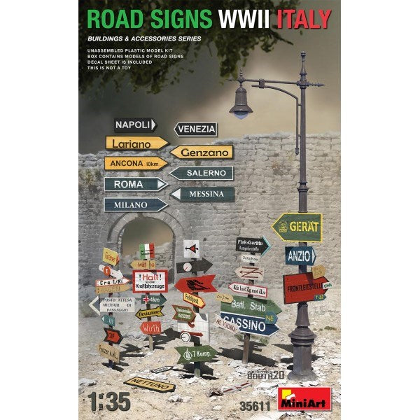 MiniArt 35611 1/35 ROAD SIGNS WW2 ITALY