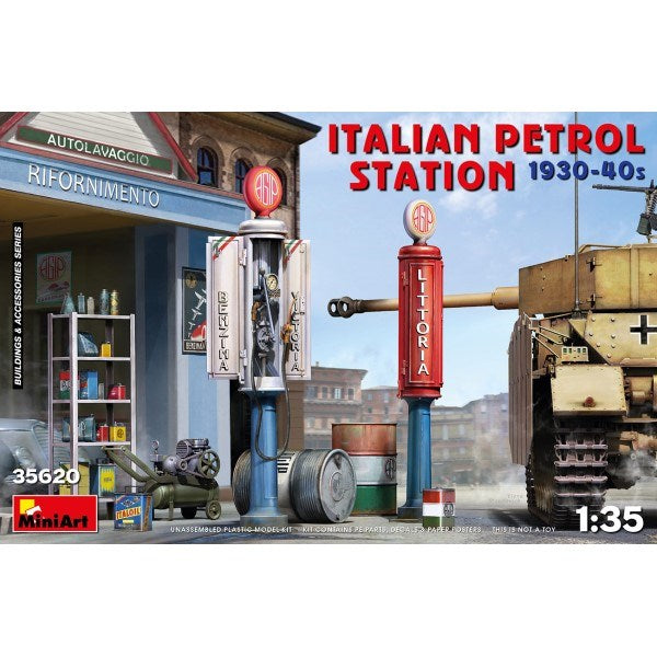 MiniArt 35620 1/35 ITALIAN PETROL STATION 1930/40