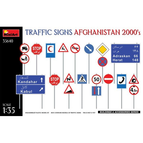 MiniArt 35640 1/35 TRAFFIC SIGNS AFGHAN 2000's