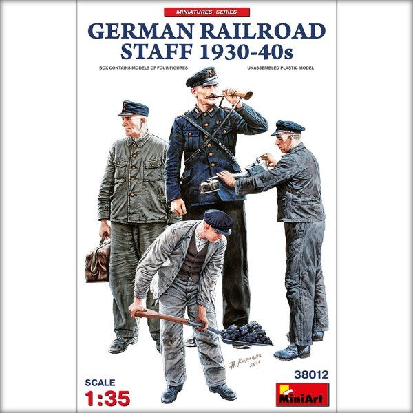 MiniArt 38012 1/35 GERMAN RAILROAD STAFF 30/40's