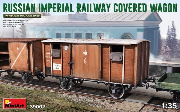 MiniArt 39002 1/35 RUSSIAN IMPERIAL RAIL COVERED WAGON