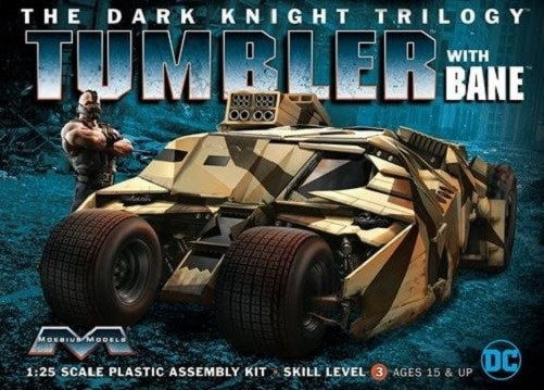 Moebius Models 967 1/25 Batman Dark Knight Tumbler with Bane Figure