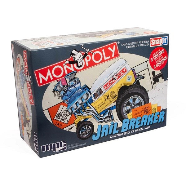 MPC 946 Jail Breaker Custom Willys Panel Van - Monopoly (Snap Kit)