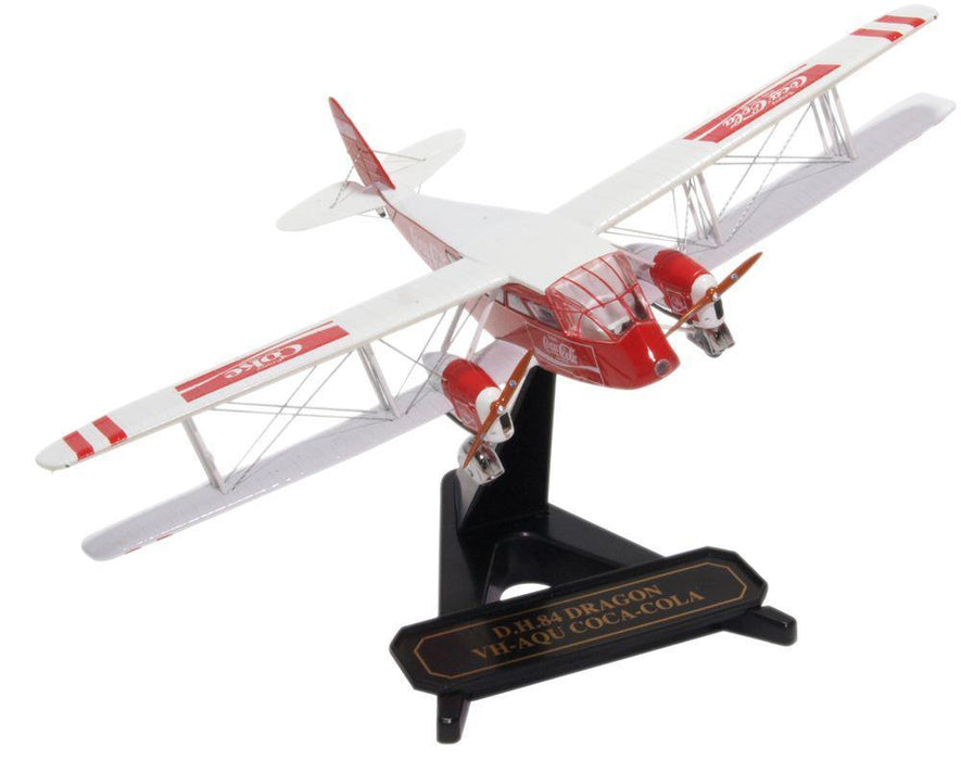 Oxford 72DG002CC 1/72 de Havilland DH.84 Dragon VH-AQU - Coca Cola