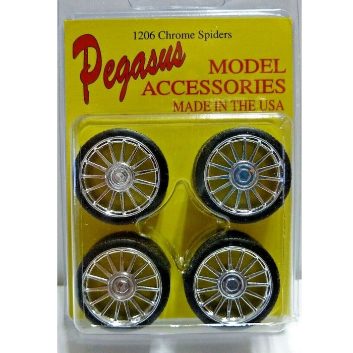 Pegasus Hobbies 1206 1/24 'Spider' Rims w/Tyres Cho