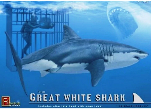 Pegasus Hobbies 9501 1/24 The Great White Shark w/Cage and Diver