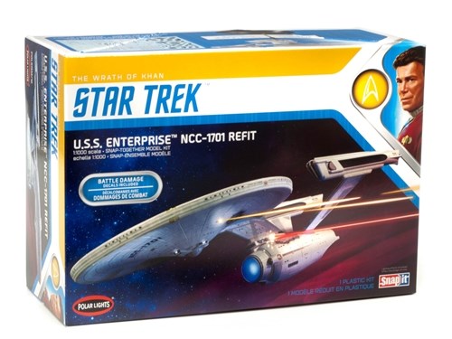 Polar Lights 0974 1/1000 Star Trek USS Enterprise Refit 'Wrath of Khan' Edition
