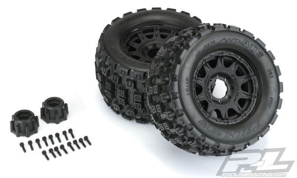 Pro-Line PRO1012710 Badlands MX38 3.8" MTD Raid 8x32 17mm MT F/R