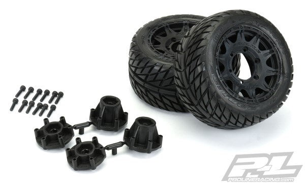 Pro-Line PRO1016110 Street Fighter LP 2.8" MTD Raid Black 6x30 F/R