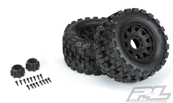 Pro-Line PRO1016610 Badlands MX38 HP 3.8" BELTD MTD Raid 8x32 17mm F/R