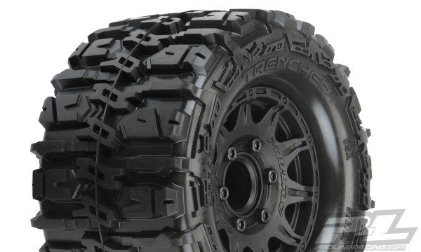 Pro-Line PRO1016810 Trencher HP 2.8 BELTED Tires MTD Raid 6x30 WhlsF/R
