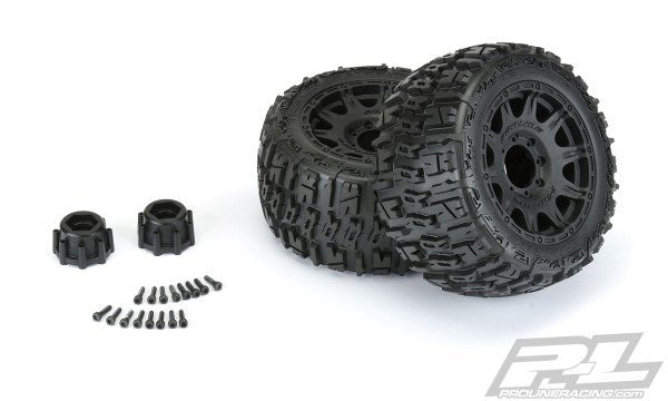 Pro-Line PRO1017510 Trencher LP 3.8" MTD Raid 8x32 Wheels 17mm F/R