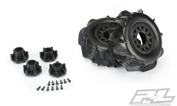 Pro-Line PRO1018510 Dumont Paddle SC 2.2"/3.0" MTD Raid Blk F/R SRP