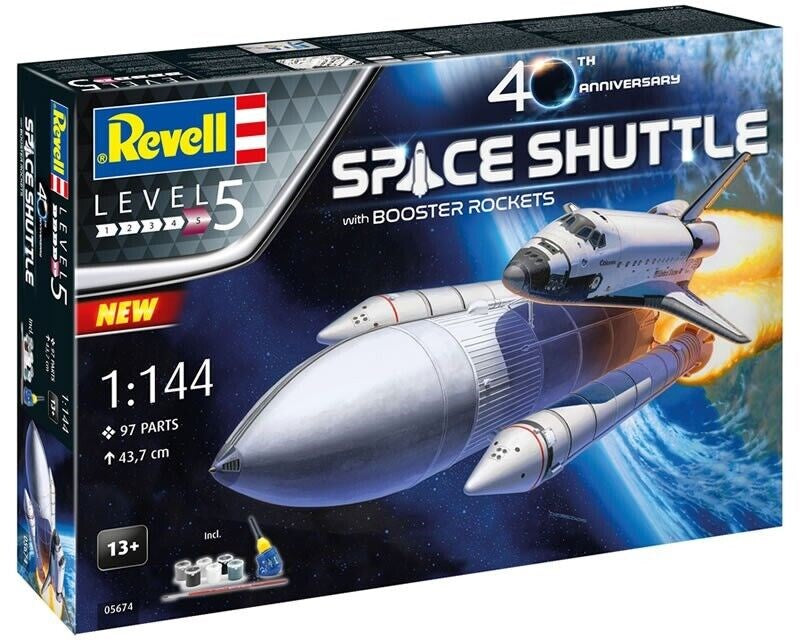 Revell 05674 GIFT 1/144 SPACE SHUTTLE W/BOOSTERS 40TH